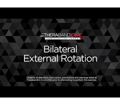Bilateral External Rotation Ending Position with TheraBand CLX