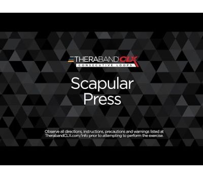 Scapular Press Ending Position with TheraBand CLX