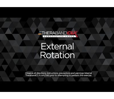 External Rotation Alternative Ending Position with TheraBand CLX