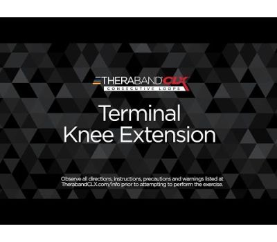 Terminal Knee Extension (TKE) Ending Position with TheraBand CLX