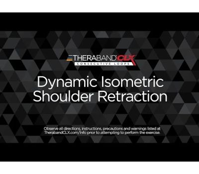 Dynamic Isometric Shoulder Retraction Ending Position with TheraBand CLX