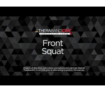 Front Squat Ending Position with TheraBand CLX