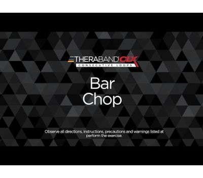 Bar Chop ending position with TheraBand CLX